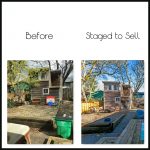 Backyard before-after
